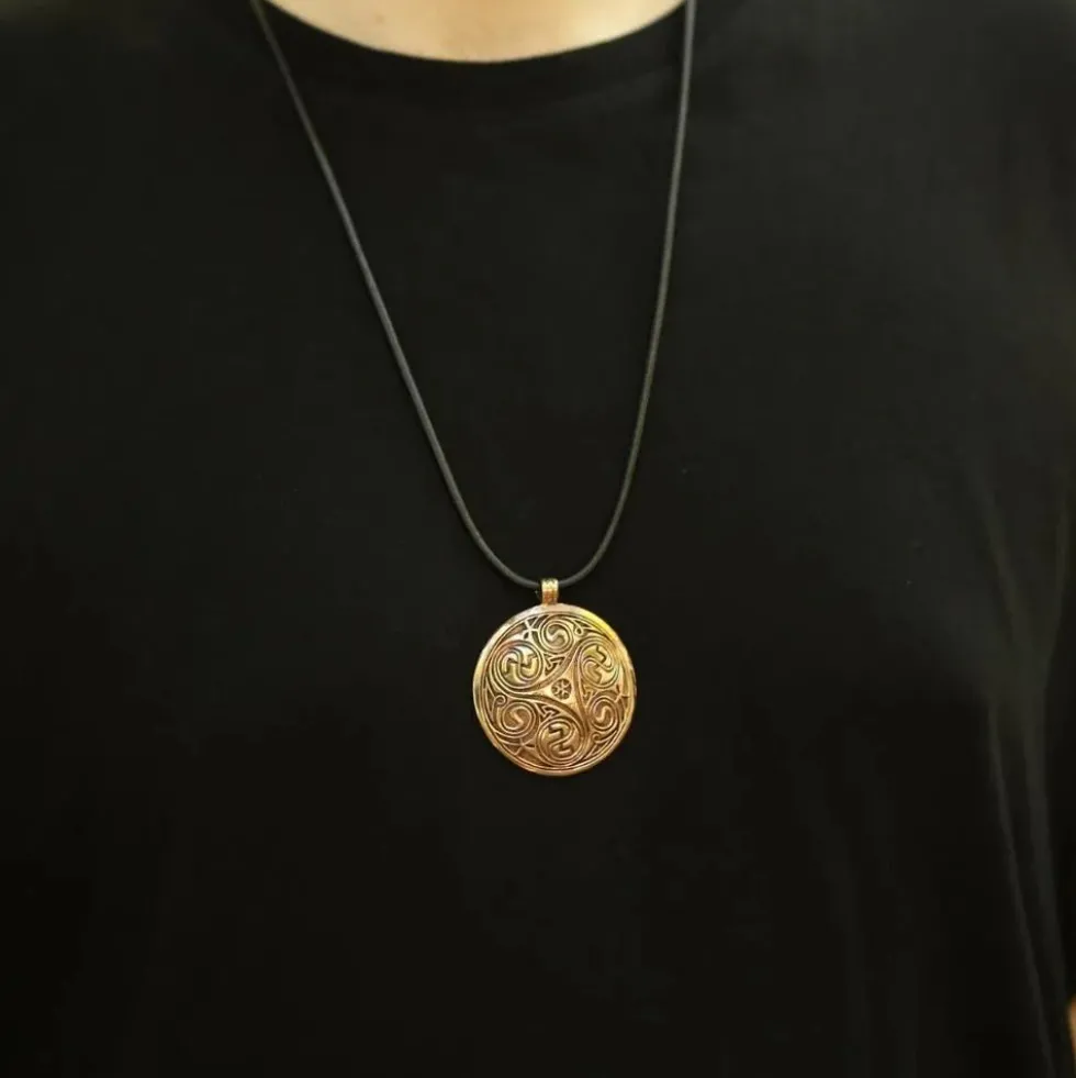 Triskelion riesig Schmuck Anhänger Bronze
