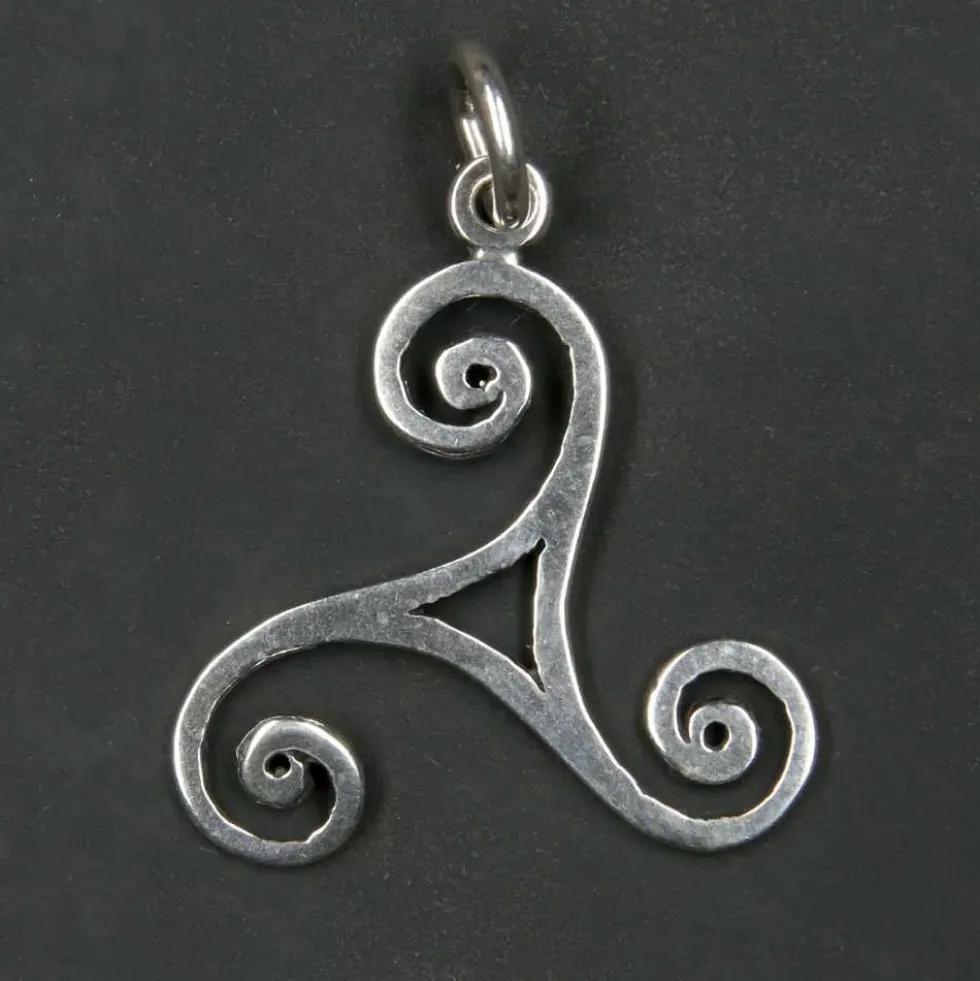Triskelion Schmuck Anhänger 925 Silber Triskel