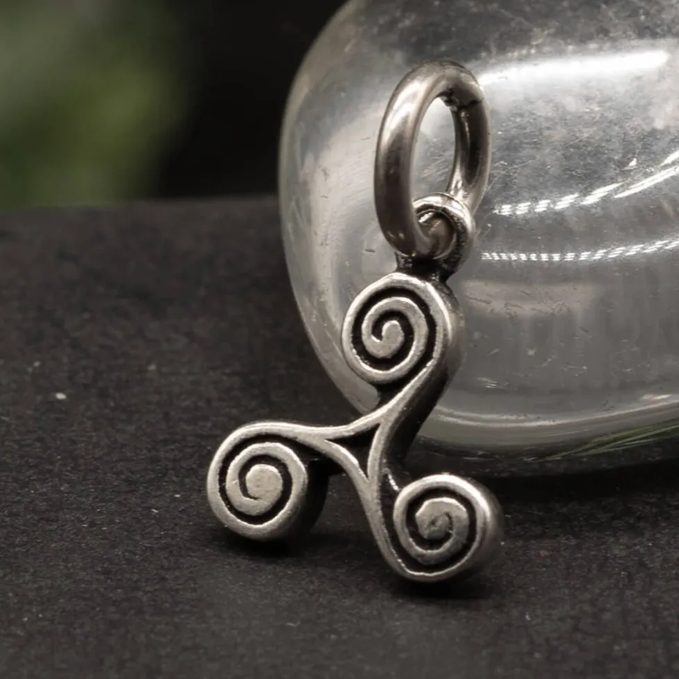 Triskelion Schmuck Triskel Silber Kettenanhänger 925 Silber