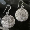 Triskelion Shild Ohrhänger 925 Sterlingsilber (Paar)