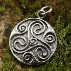 Triskelion Shild Schmuck Anhänger aus Silber Triskel Kettenanhänger 925 Silber