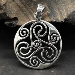 Triskel Schmuck Anhänger 925 Silber offenes Triskelion