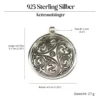 Triskel Silber Anhänger riesig massiv schwer Keltischer Schmuck 925 Silber