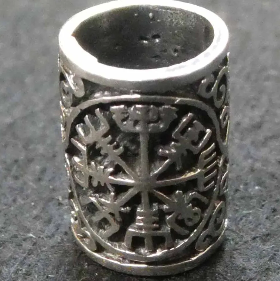 Vegvisir Bartschmuck Wikingerschmuck 925 Silber Bartperle