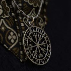 Vegvisir Runen Anhänger Wikinger Schmuck 925 Silber