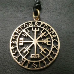 Vegvisir Schmuck Bronze Wikinger Kette Anhänger