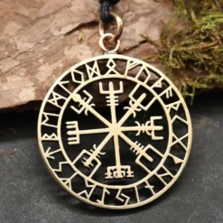 Vegvisir Schmuck Bronze Wikinger Kette Anhänger
