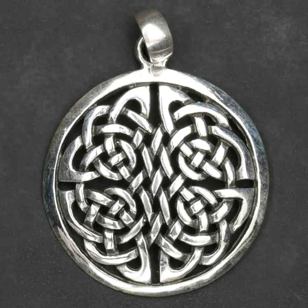 Vierjahreszeiten keltischer Schmuck 925 Silber Anhänger
