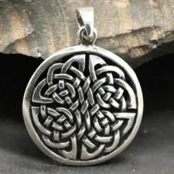 Vierjahreszeiten keltischer Schmuck 925 Silber Anhänger