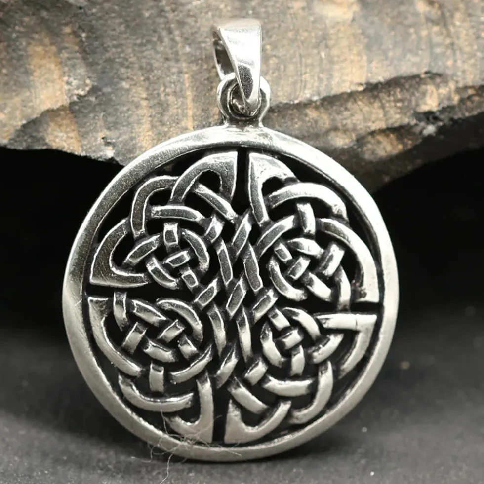 Vierjahreszeiten keltischer Schmuck 925 Silber Anhänger