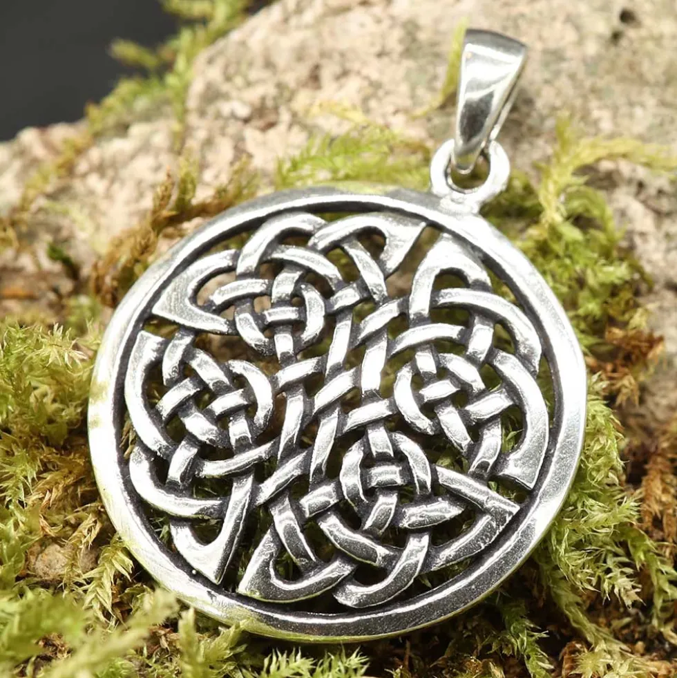 Vierjahreszeiten keltischer Schmuck 925 Silber Anhänger