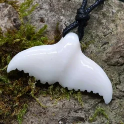 Walfluke Anhänger Schmuck aus Knochen Kette