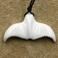 Walfluke Anhänger Schmuck aus Knochen Kette