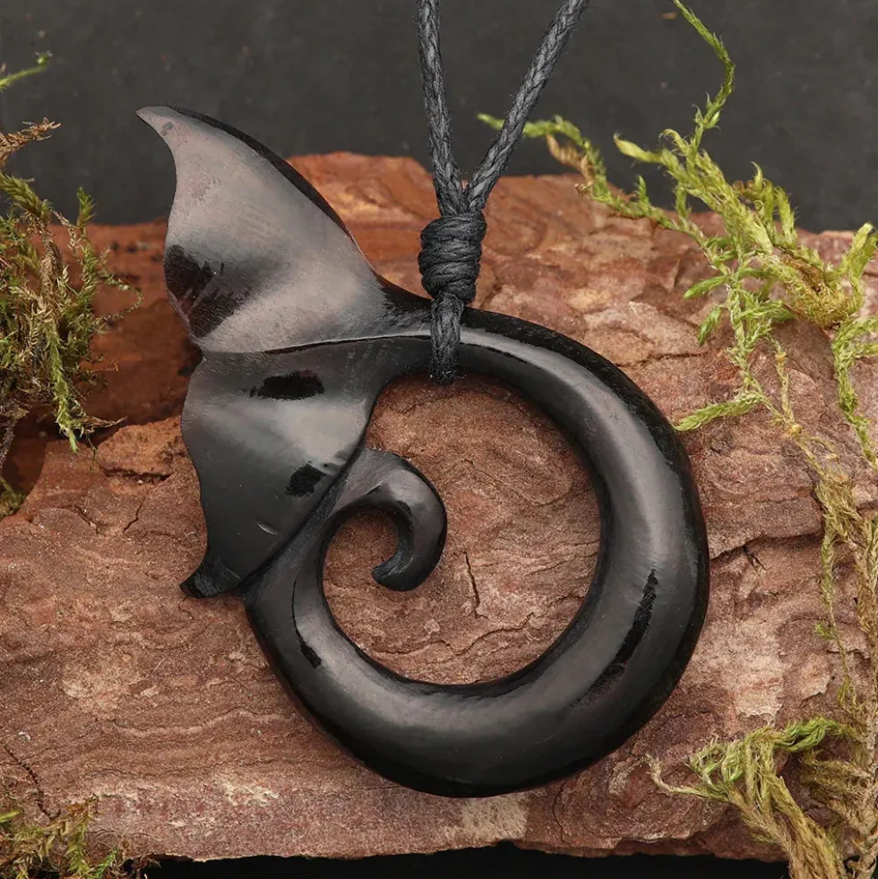 Walfluke Hornschmuck Anhänger Kette