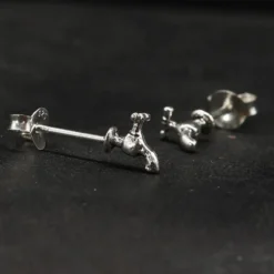 Wasserhahn Ohrstecker 925 Silber Ohrschmuck