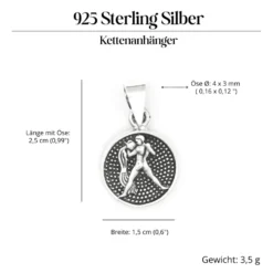 Wassermann Schmuck Astrologie Sternzeichen 925 Silber Anhänger Schmuck