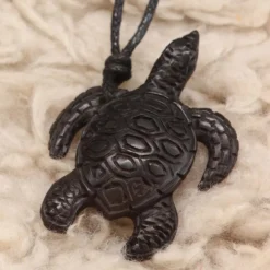 Wasserschildkröte Hornschmuck Anhänger Kette
