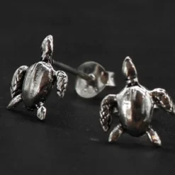 Wasserschildkröte Ohrstecker 925 Silber Ohrschmuck