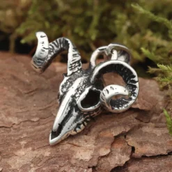 Widder Schmuck Anhänger aus 925 Silber Widderkopf