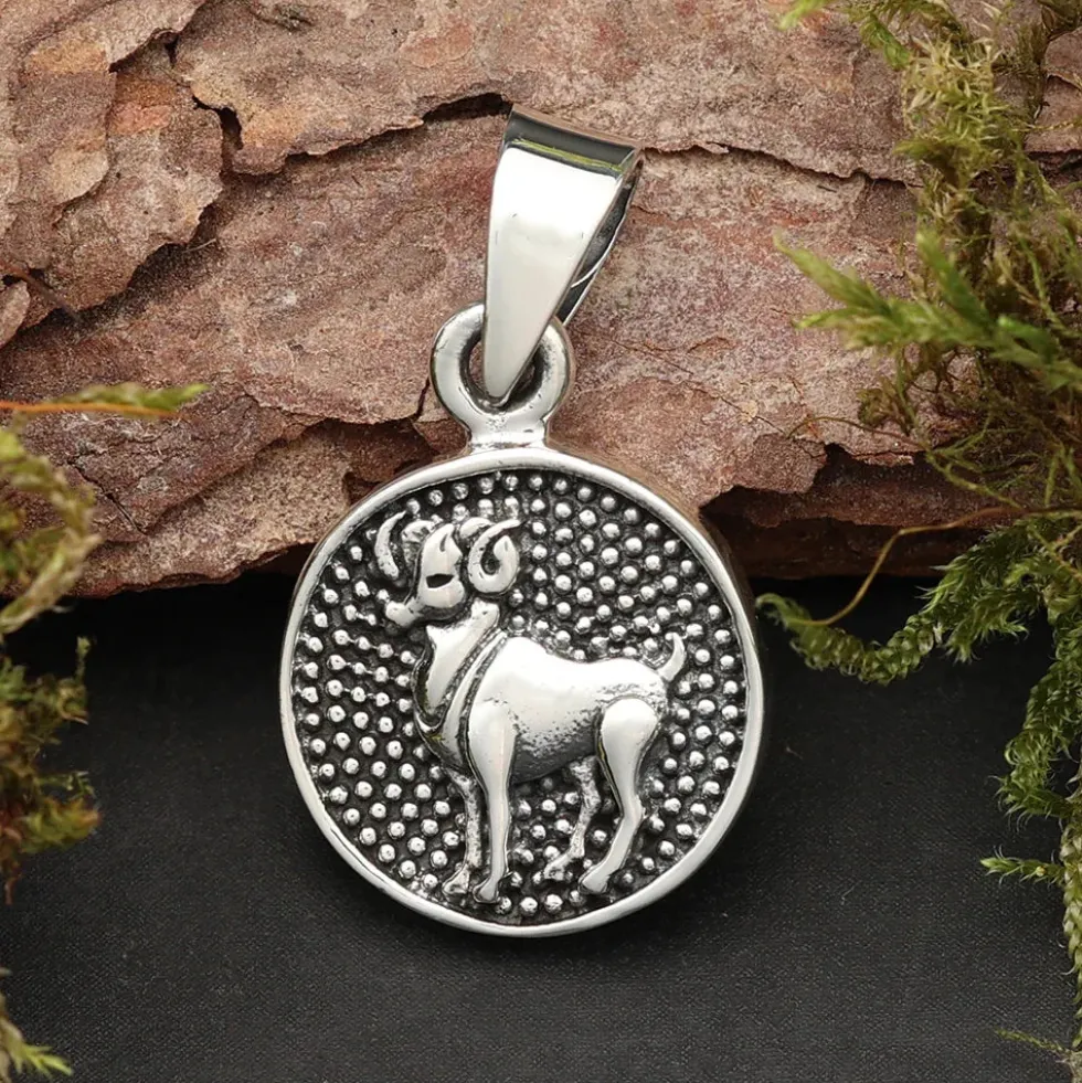 Widder Schmuck Astrologie Sternzeichen 925 Silber Anhänger Schmuck