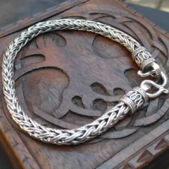 Wikinger Armband 925 Sterlingsilber 4 mmArmschmuck
