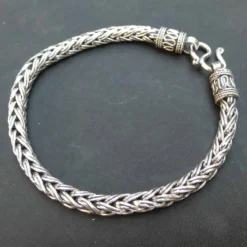 Wikinger Armband 925 Sterlingsilber 4 mmArmschmuck