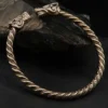 Wikinger Armreif XXL innen 7,5cm Bronze Himmelswölfe Hati Skalli