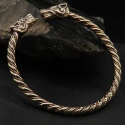 Wikinger Armschmuck innen 6,5cm Bronze Himmelswölfe Hati Skalli