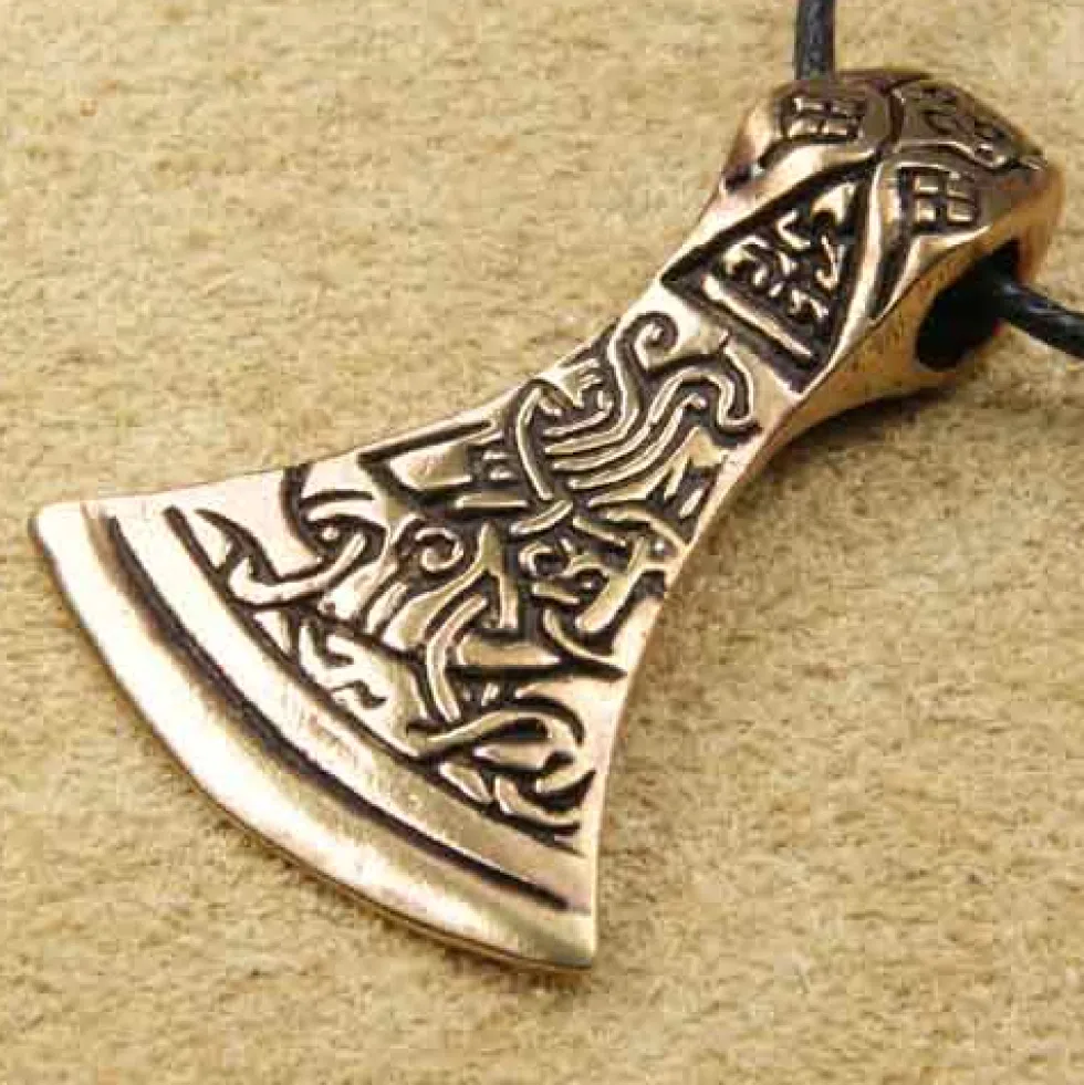 Wikinger Axt Anhänger Schmuck Bronze Mammenaxt