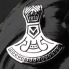 Wikinger Axt Edelstahl Beil Thorshammer Odin Schmuck