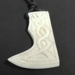 Wikinger Axt Knochen Schmuck Anhänger handgefertigter Schmuck