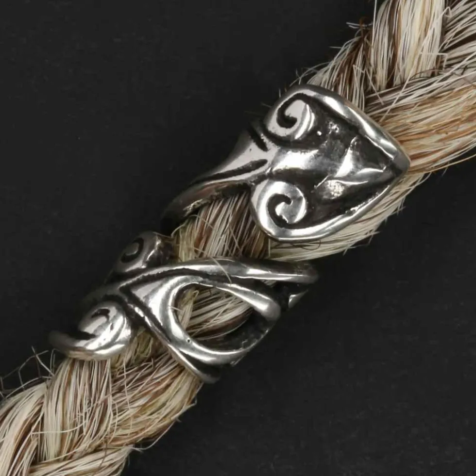 Wikinger Bartperle 925 Silber Bartschmuck