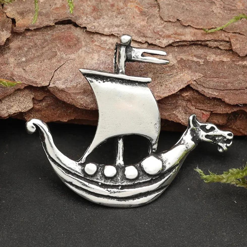 Wikingerboot Anhänger Schmuck Boot 925 Silberanhänger