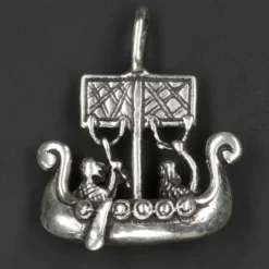 Wikingerboot Schmuck Anhänger aus 925 Silber