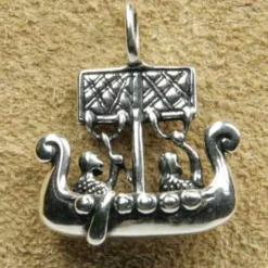 Wikingerboot Schmuck Anhänger aus 925 Silber