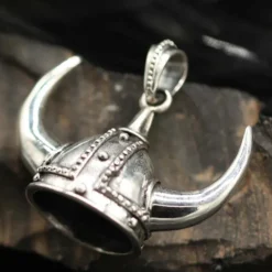 Wikinger Helm 925 Silber Anhänger Schmuck ausgefallen