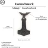 Wikinger Schmuck Mjölnir Horn Schmuck Anhänger Halskette