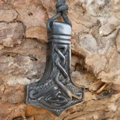 Wikinger Schmuck Mjölnir Horn Schmuck Anhänger Halskette