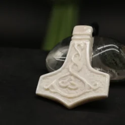 Wikinger Schmuck Mjölnir Knochen Schmuck Anhänger Halskette
