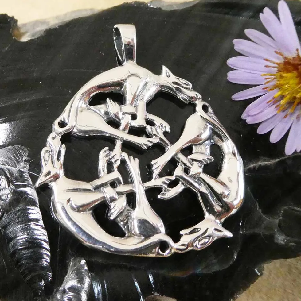 Wilde Jagd keltischer Schmuck 925 Silber