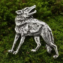 Wolf Schmuck Anhänger 925 Silber Kettenanhänger