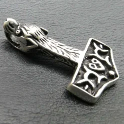 Wolfshammer Schmuck Anhänger aus 925 Silber