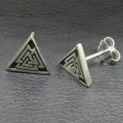 Wotansknoten Ohrstecker 925 Silber keltischer Ohrschmuck