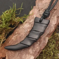 Zahn Hornschmuck Anhänger Kette Anhänger