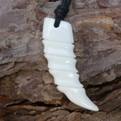 Zahn Schmuck aus Knochen Kette Anhänger