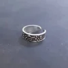 Zehenring Blume Schmuck Sommer 925 Silber Fußschmuck