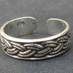 Zehenring Keltenknoten Schmuck Sommer 925 Silber Fußschmuck