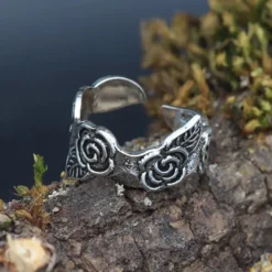 Zehenring Rose Schmuck Sommer 925 Silber Fußschmuck