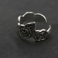 Zehenring Rose Schmuck Sommer 925 Silber Fußschmuck