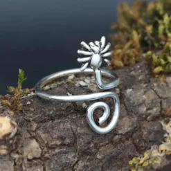 Zehenring Spinne Schmuck Sommer 925 Silber Fußschmuck